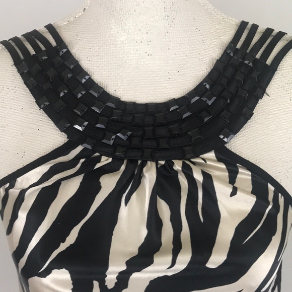 Unit NWOT zebra sleeveless top Size M - Picture 2 of 6